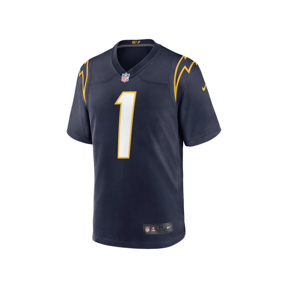 Mens Los Angeles Chargers Quentin Johnston Navy Alternate Game Jersey