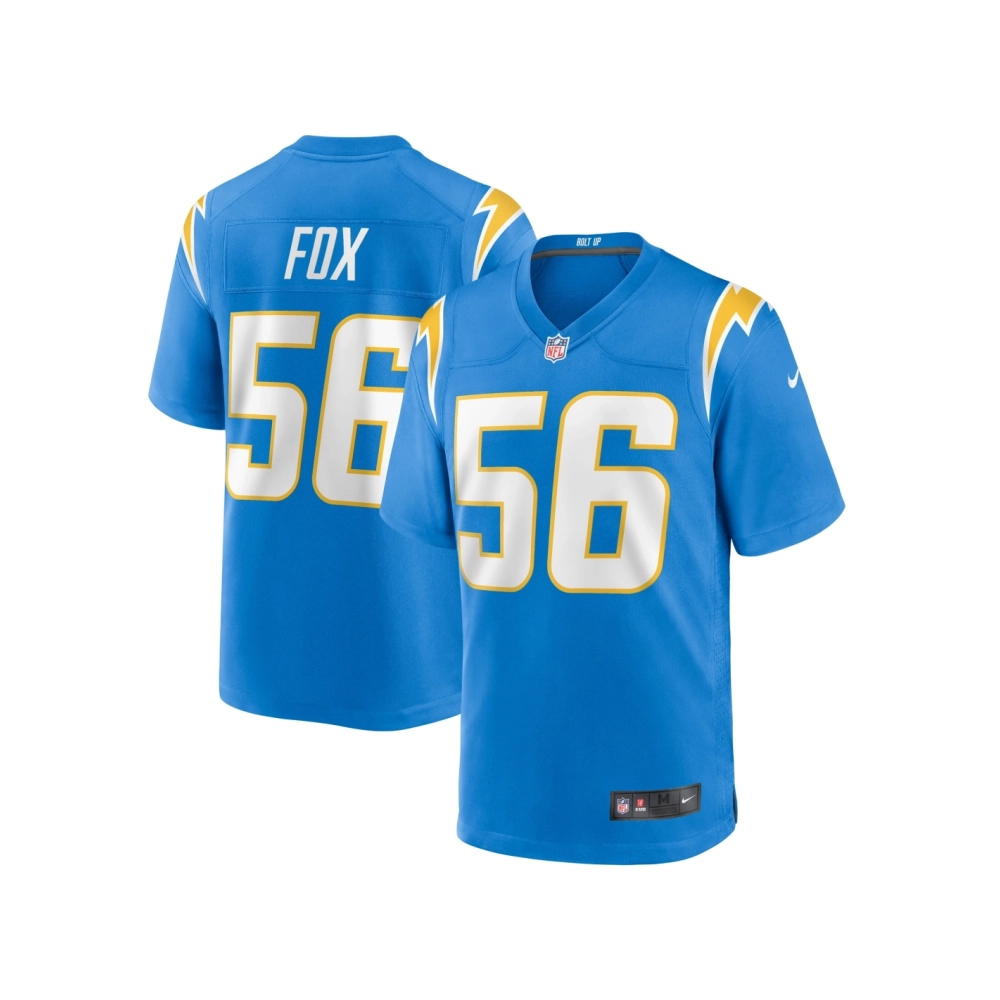 Mens Los Angeles Chargers Morgan Fox Powder Blue Player Game Jersey
