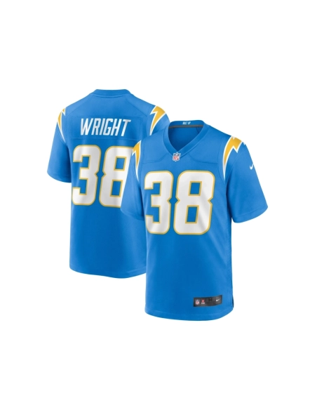 Mens Los Angeles Chargers Milton Wright Powder Blue Game Jersey
