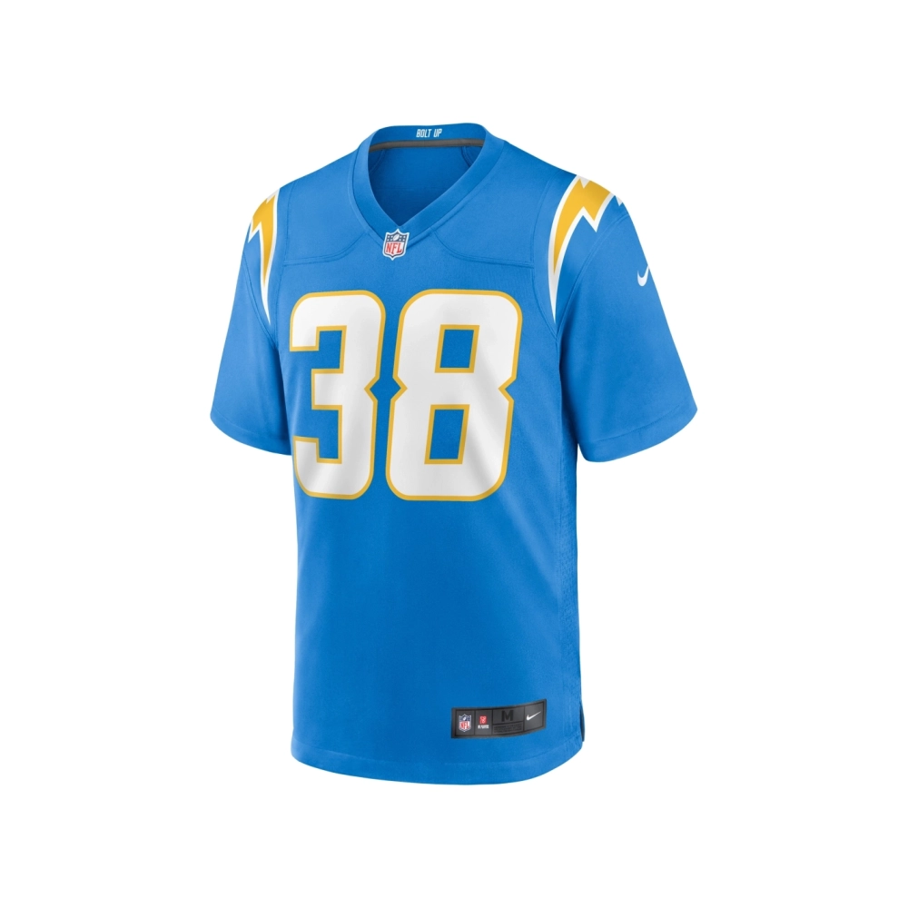 Mens Los Angeles Chargers Milton Wright Powder Blue Game Jersey
