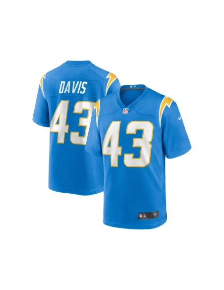 Mens Los Angeles Chargers Michael Davis Powder Blue Game Jersey