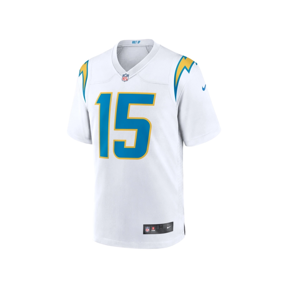 Mens Los Angeles Chargers Ladd McConkey White Game Jersey