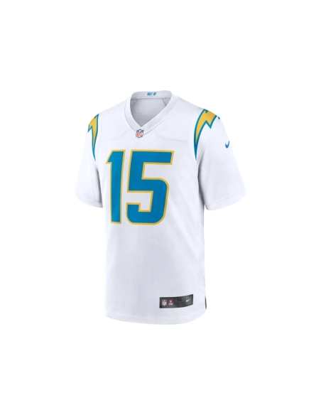 Mens Los Angeles Chargers Ladd McConkey White Game Jersey