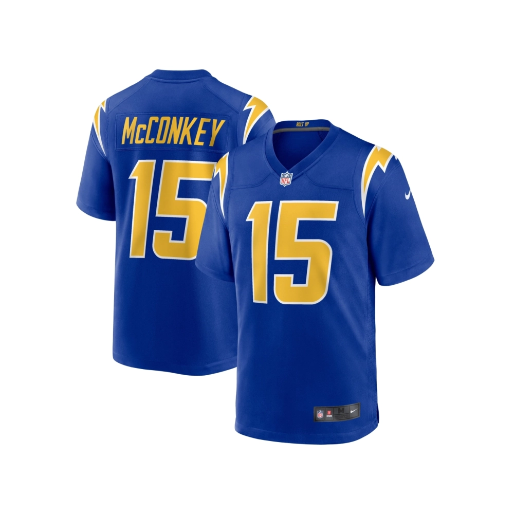 Mens Los Angeles Chargers Ladd McConkey Royal Alternate Game Jersey