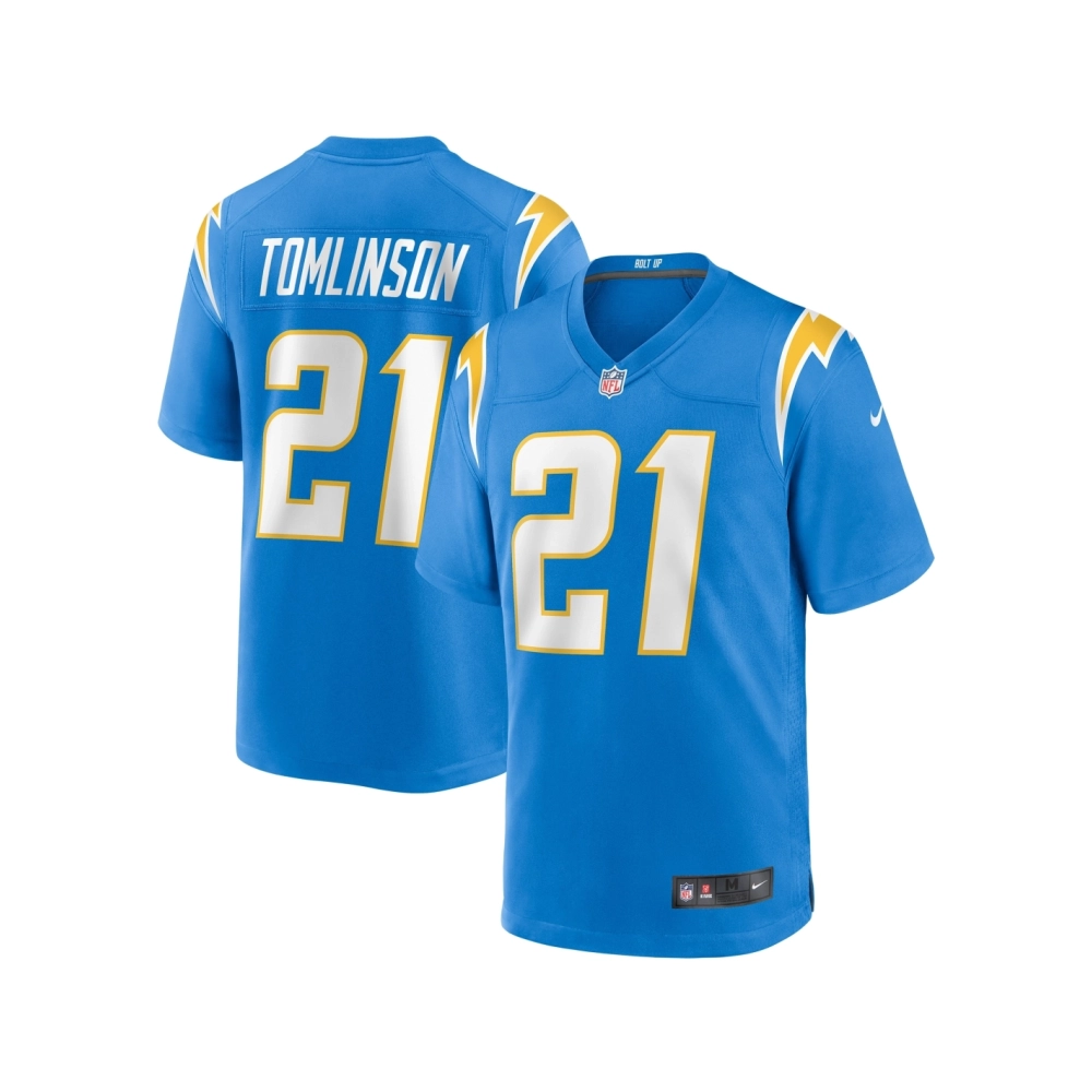 Mens Los Angeles Chargers LaDainian Tomlinson Powder Blue Game Retired Player Jersey