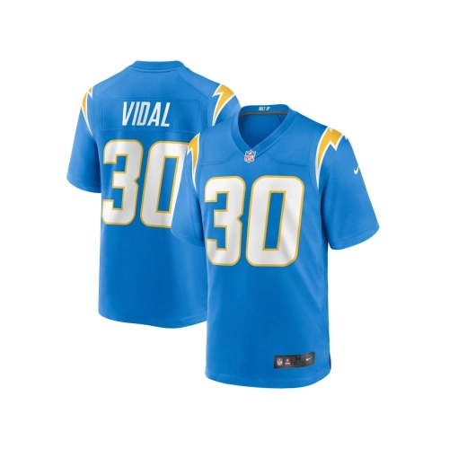 Mens Los Angeles Chargers Kimani Vidal Powder Blue Team Game Jersey