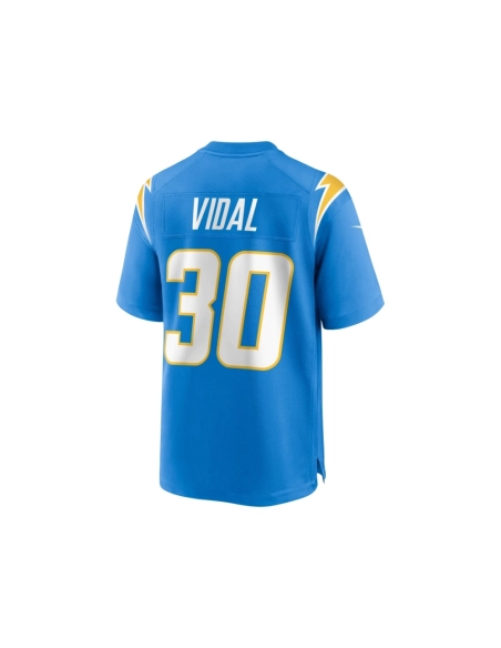 Mens Los Angeles Chargers Kimani Vidal Powder Blue Team Game Jersey