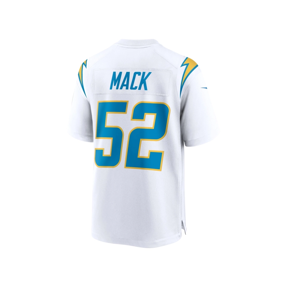 Mens Los Angeles Chargers Khalil Mack White Game Jersey