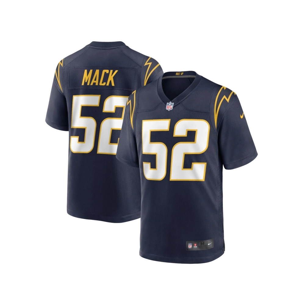 Mens Los Angeles Chargers Khalil Mack Navy Alternate Game Jersey