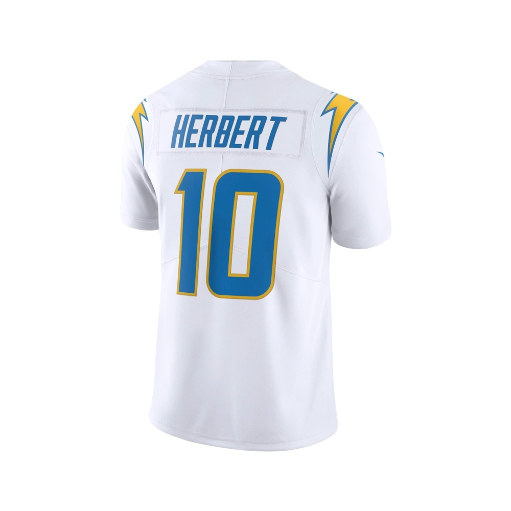 Mens Los Angeles Chargers Justin Herbert White Vapor Limited Jersey