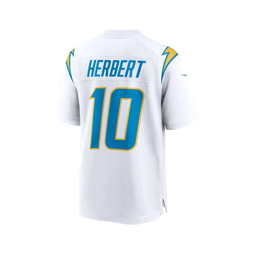 Mens Los Angeles Chargers Justin Herbert White Game Jersey