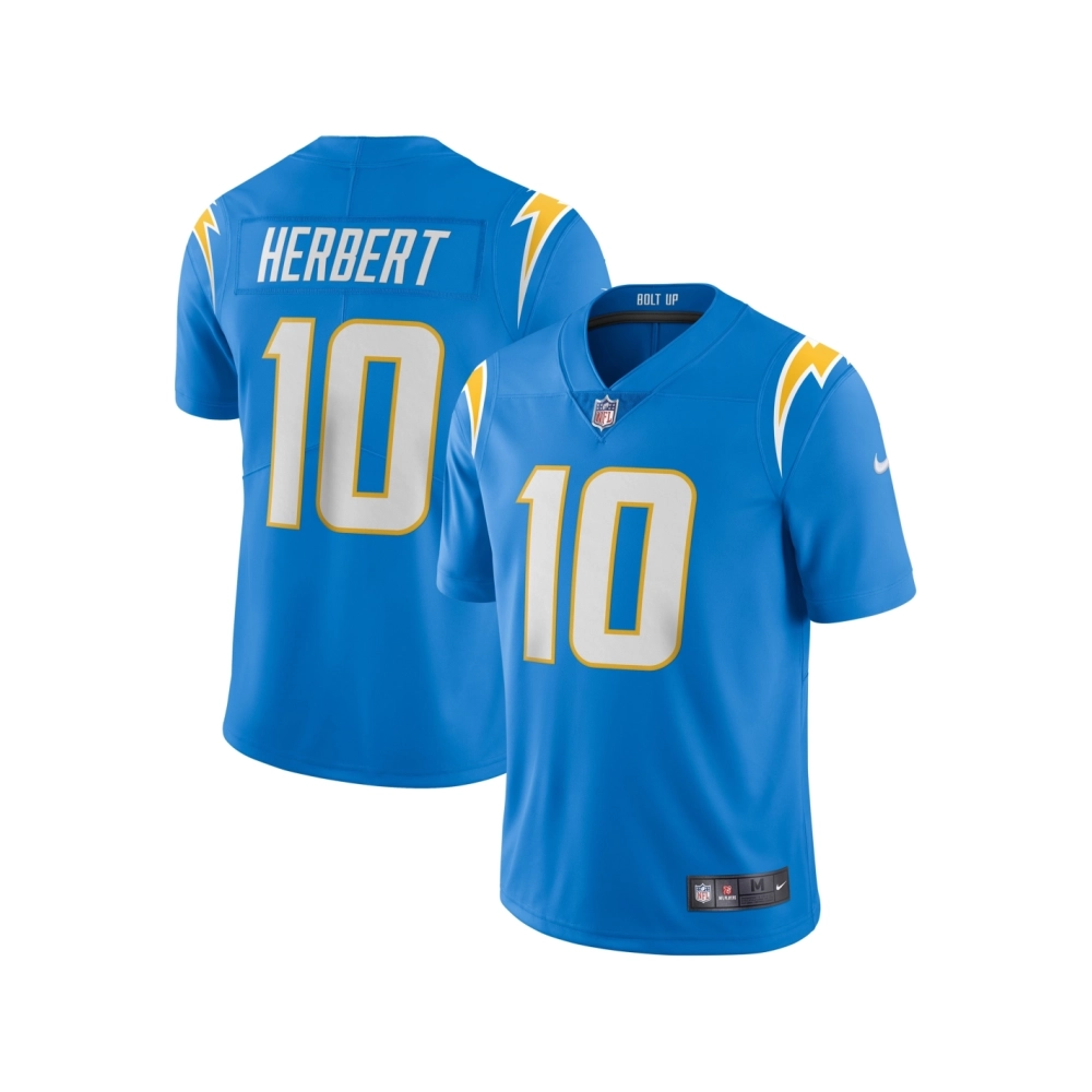 Mens Los Angeles Chargers Justin Herbert Powder Blue Vapor Limited Jersey