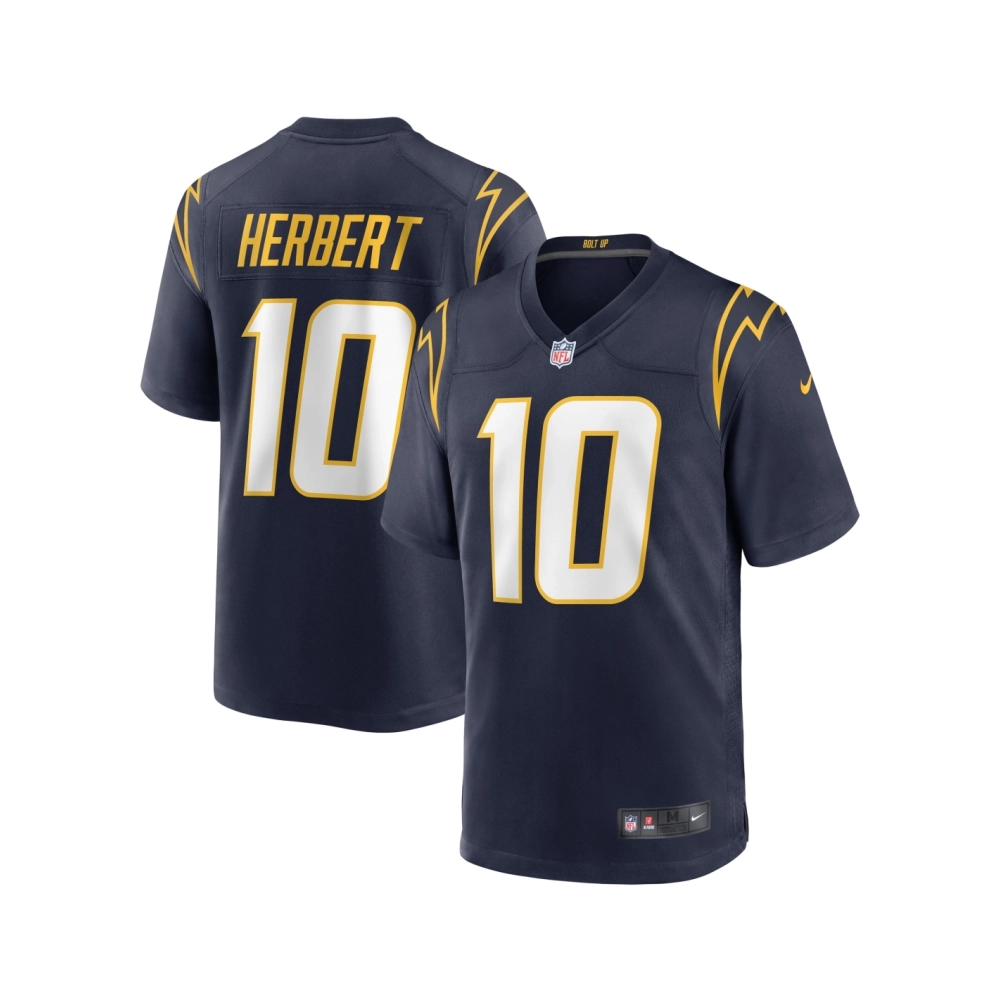 Mens Los Angeles Chargers Justin Herbert Navy Game Jersey