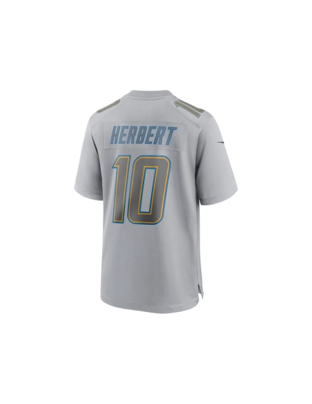 Mens Los Angeles Chargers Justin Herbert Gray Atmosphere Fashion Game Jersey