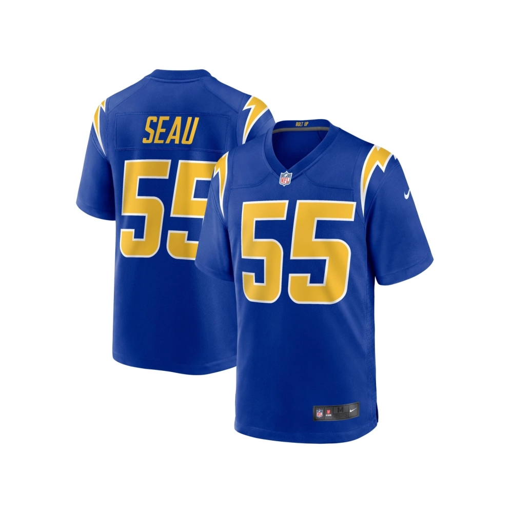 Mens Los Angeles Chargers Junior Seau Royal Retired Player Alternate Game Jersey