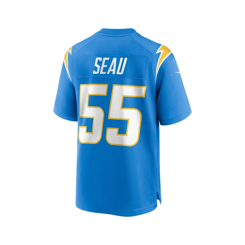 Mens Los Angeles Chargers Junior Seau Powder Blue Game Retired Player Jersey