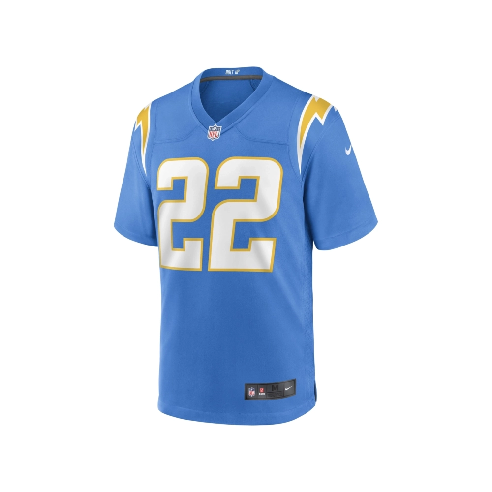 Mens Los Angeles Chargers JT Woods Powder Blue Game Player Jersey