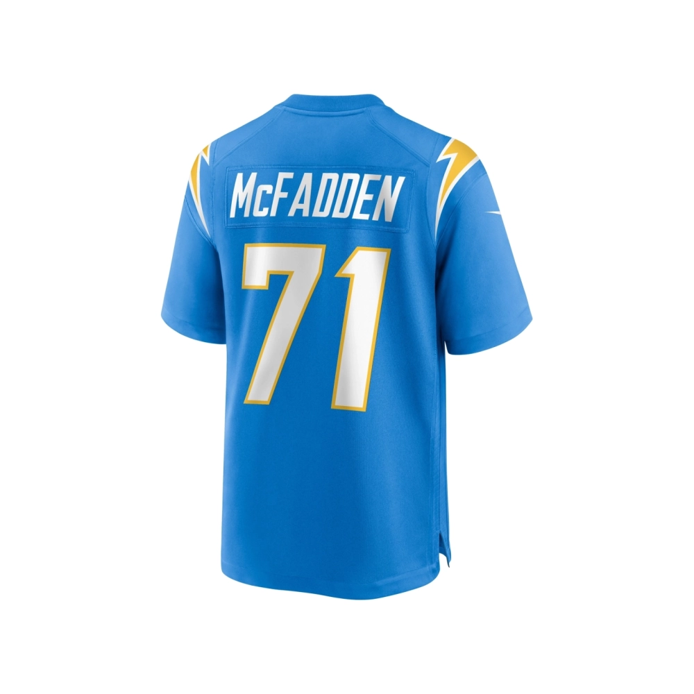 Mens Los Angeles Chargers Jordan McFadden Powder Blue Team Game Jersey