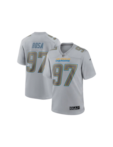 Mens Los Angeles Chargers Joey Bosa Gray Atmosphere Fashion Game Jersey