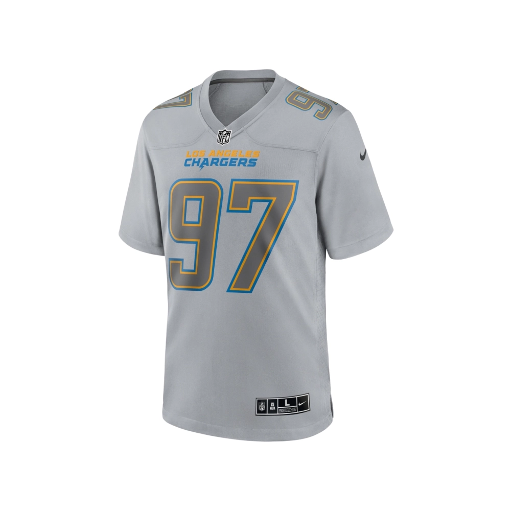 Mens Los Angeles Chargers Joey Bosa Gray Atmosphere Fashion Game Jersey