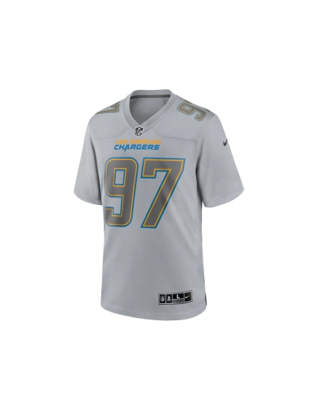Mens Los Angeles Chargers Joey Bosa Gray Atmosphere Fashion Game Jersey