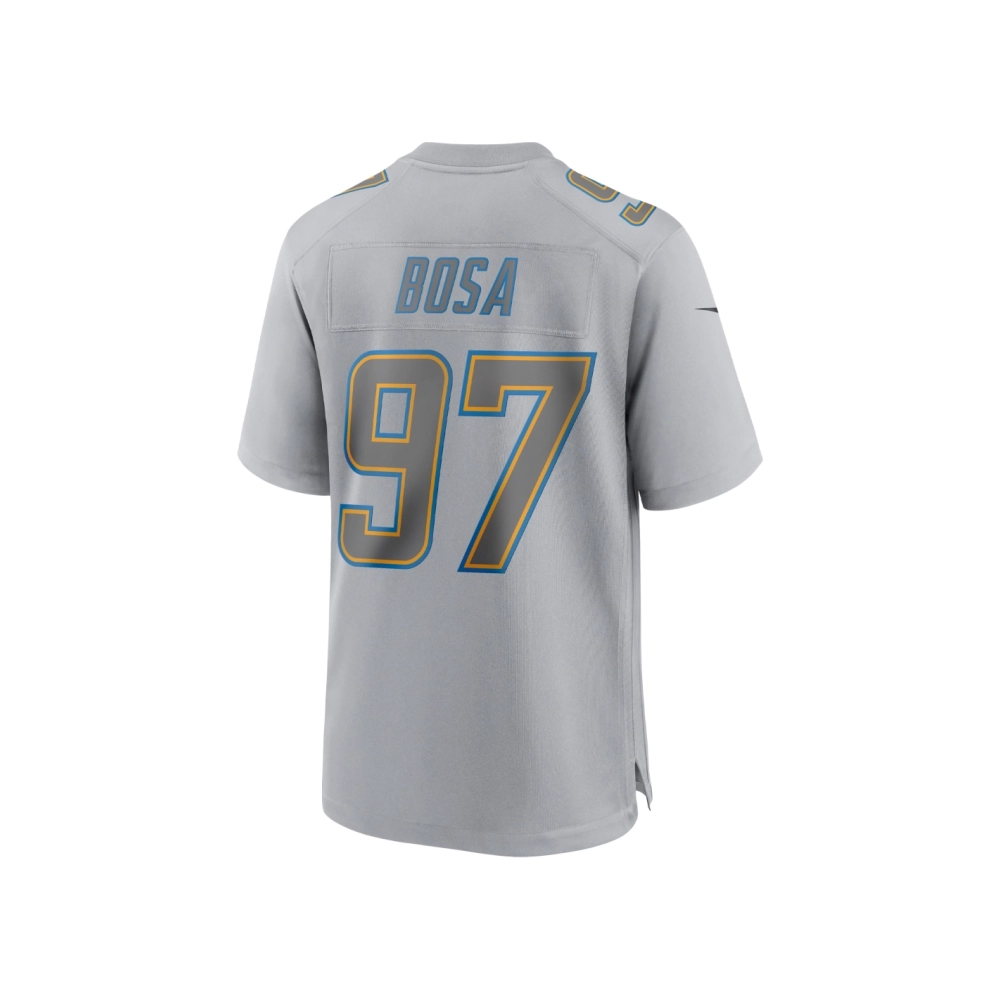 Mens Los Angeles Chargers Joey Bosa Gray Atmosphere Fashion Game Jersey