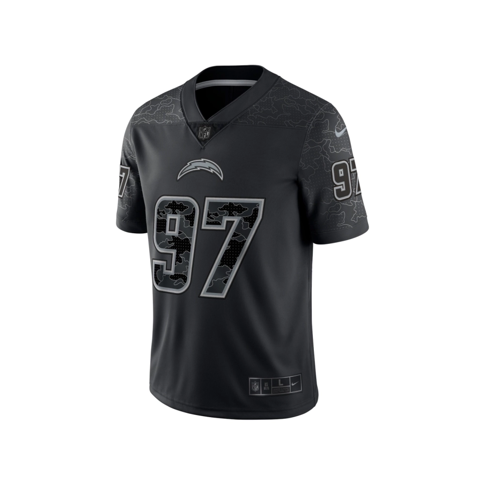 Mens Los Angeles Chargers Joey Bosa Black RFLCTV Limited Jersey