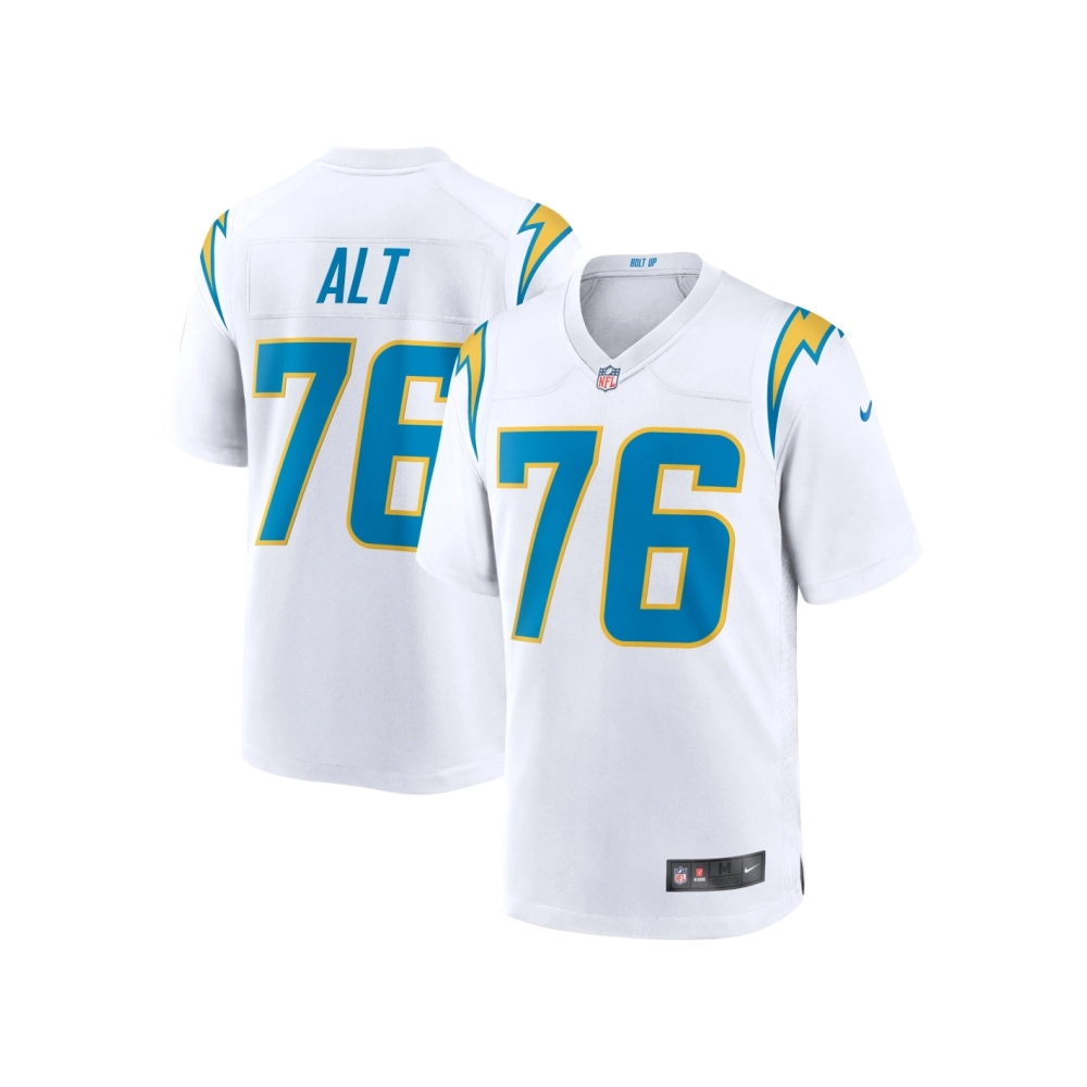 Mens Los Angeles Chargers Joe Alt White 2024 NFL Draft First Round Pick Player Game Jersey