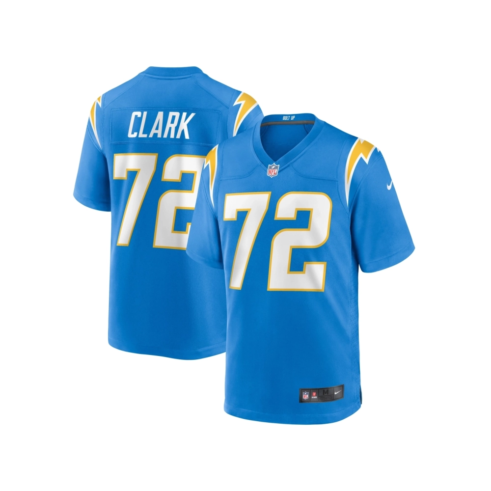 Mens Los Angeles Chargers Jerrod Clark Powder Blue Team Game Jersey