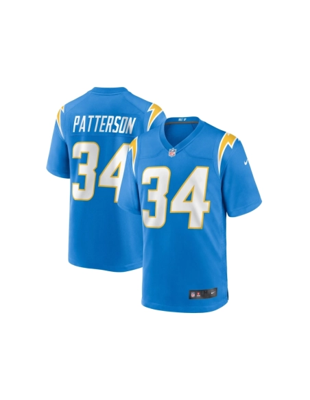 Mens Los Angeles Chargers Jaret Patterson Powder Blue Team Game Jersey