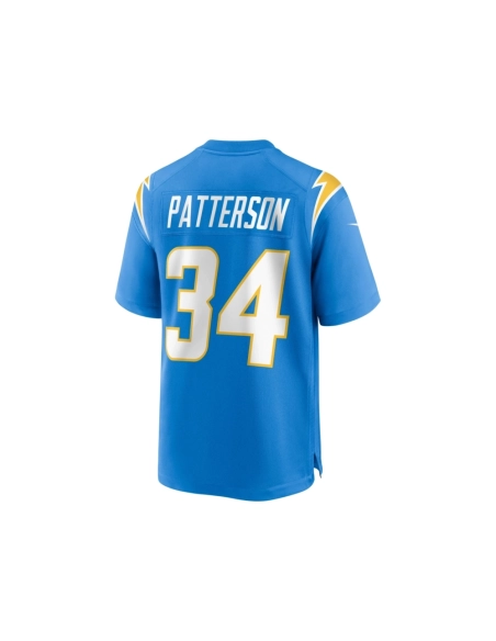 Mens Los Angeles Chargers Jaret Patterson Powder Blue Team Game Jersey