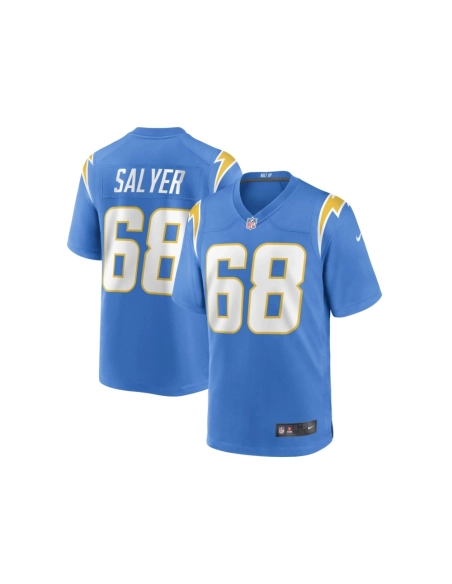 Mens Los Angeles Chargers Jamaree Salyer Powder Blue Game Player Jersey