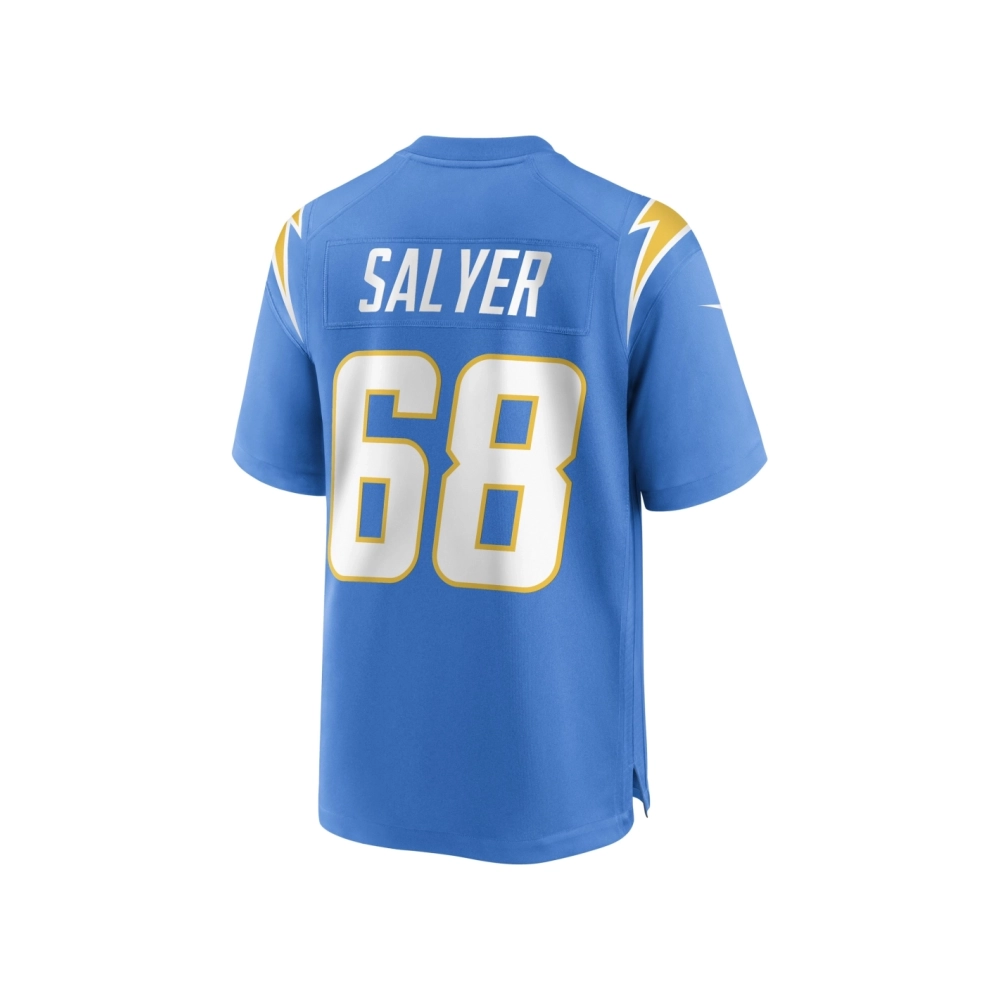 Mens Los Angeles Chargers Jamaree Salyer Powder Blue Game Player Jersey