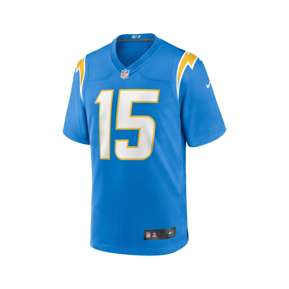 Mens Los Angeles Chargers Jalen Guyton Powder Blue Game Player Jersey