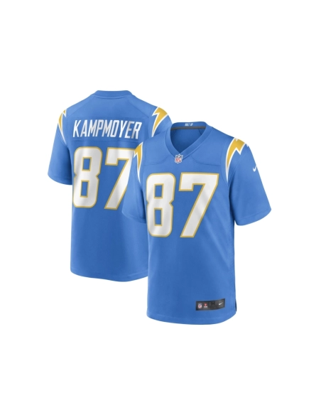 Mens Los Angeles Chargers Hunter Kampmoyer Powder Blue Game Player Jersey