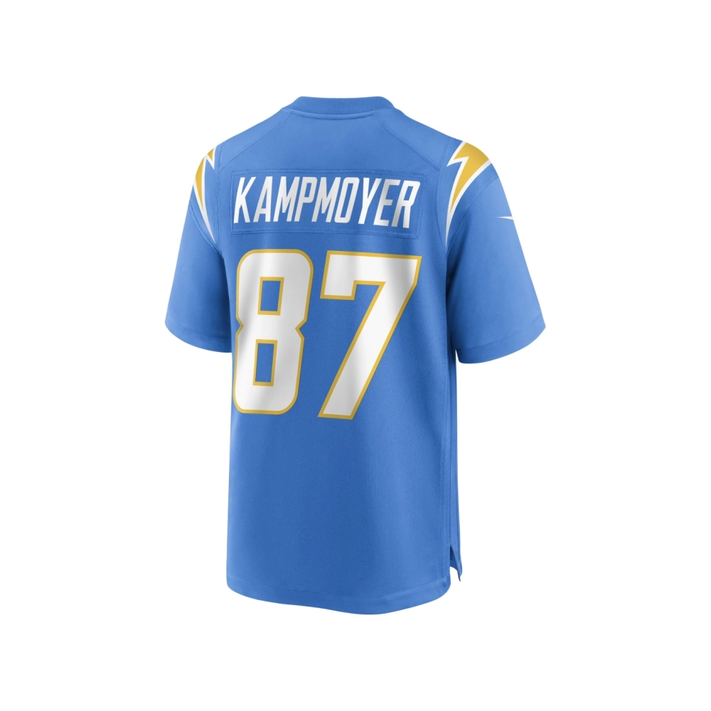 Mens Los Angeles Chargers Hunter Kampmoyer Powder Blue Game Player Jersey