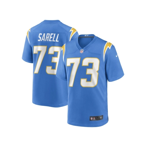 Mens Los Angeles Chargers Foster Sarell Powder Blue Game Player Jersey