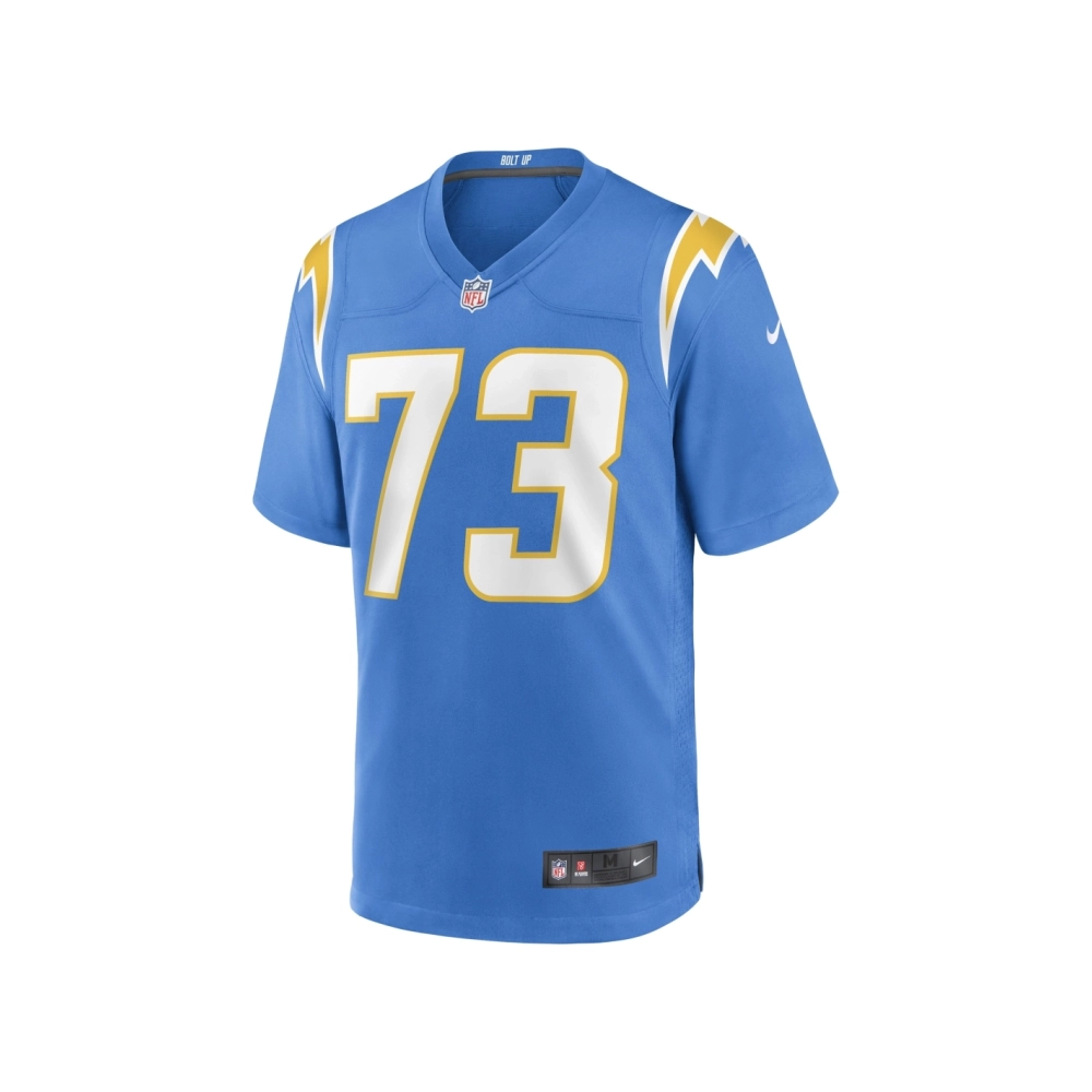 Mens Los Angeles Chargers Foster Sarell Powder Blue Game Player Jersey
