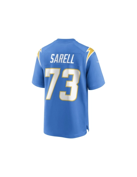 Mens Los Angeles Chargers Foster Sarell Powder Blue Game Player Jersey