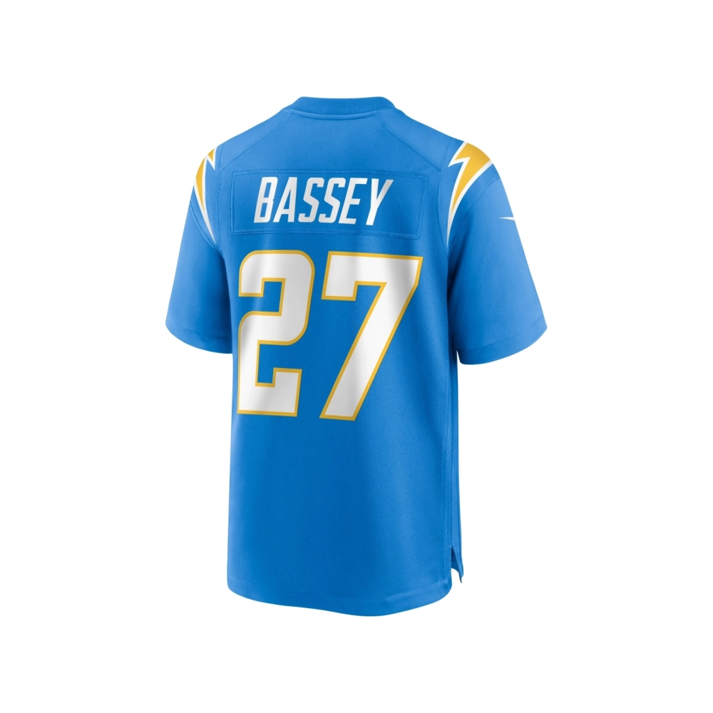 Mens Los Angeles Chargers Essang Bassey Powder Blue Game Jersey
