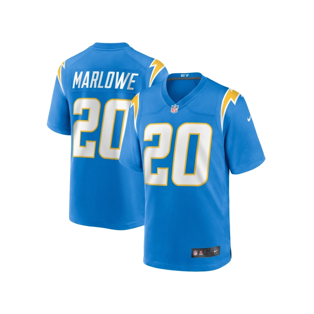 Mens Los Angeles Chargers Dean Marlowe Powder Blue Team Game Jersey