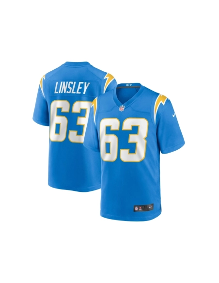Mens Los Angeles Chargers Corey Linsley Powder Blue Game Player Jersey