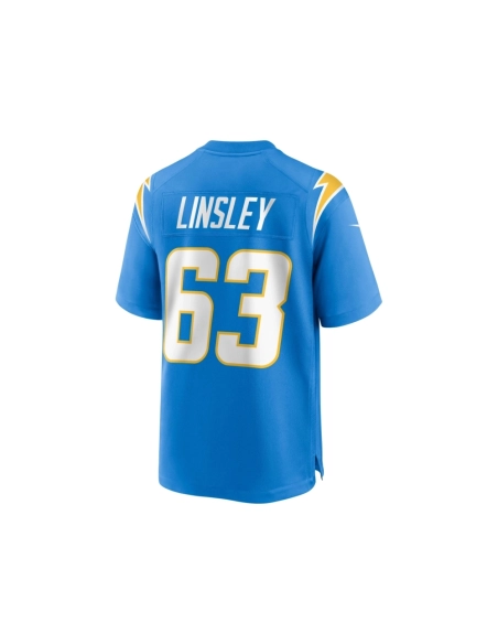 Mens Los Angeles Chargers Corey Linsley Powder Blue Game Player Jersey