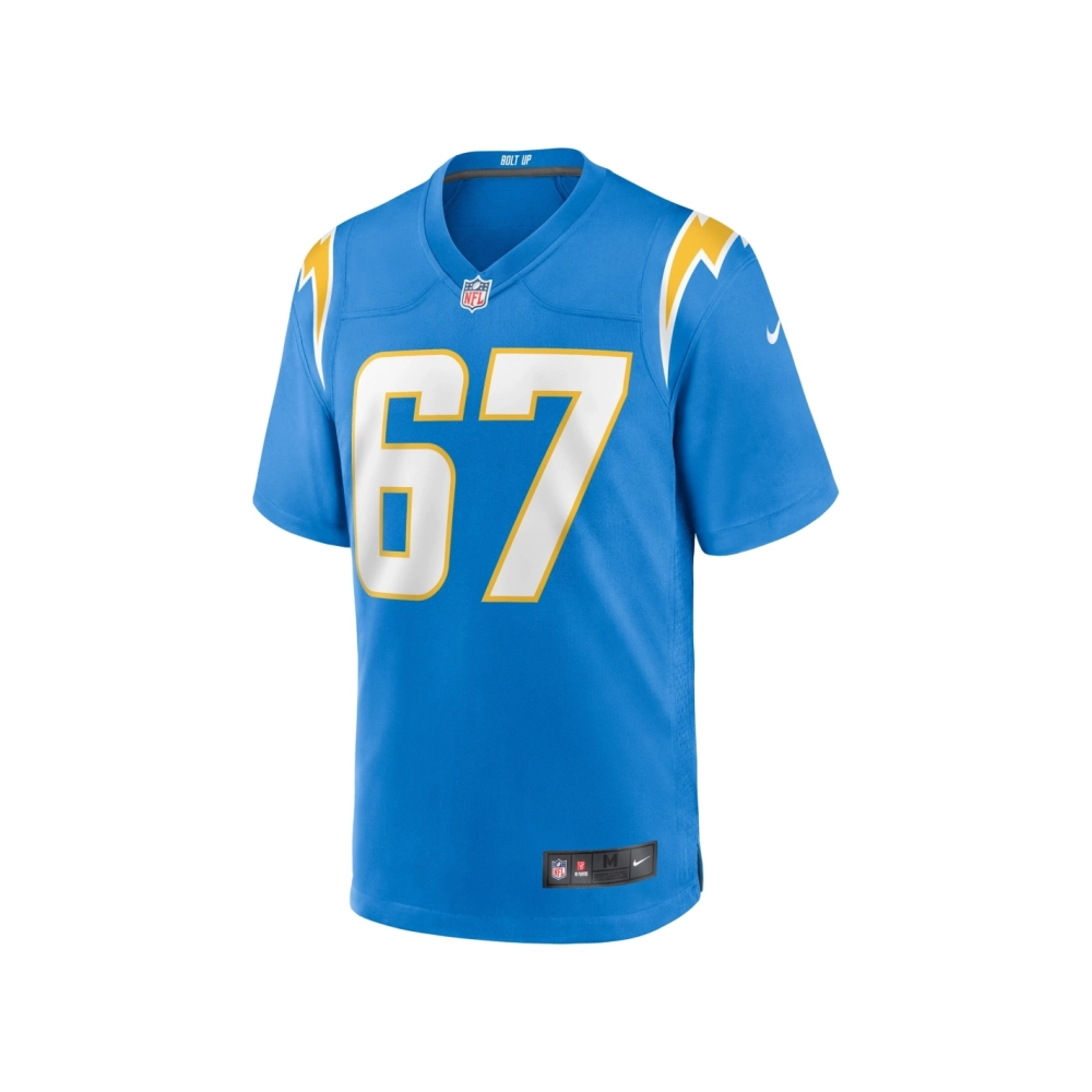 Mens Los Angeles Chargers CJ Okoye Powder Blue Team Game Jersey