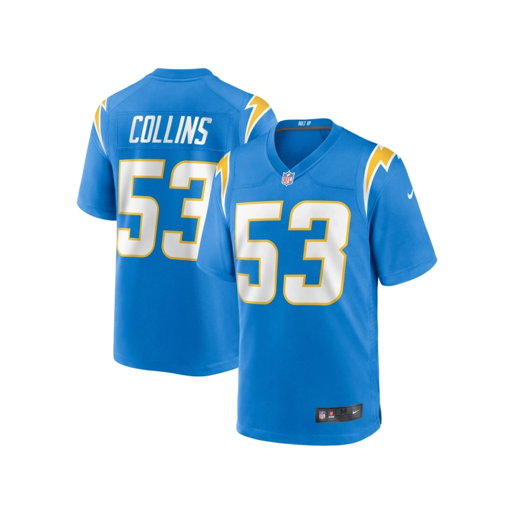Mens Los Angeles Chargers Chris Collins Powder Blue Team Game Jersey