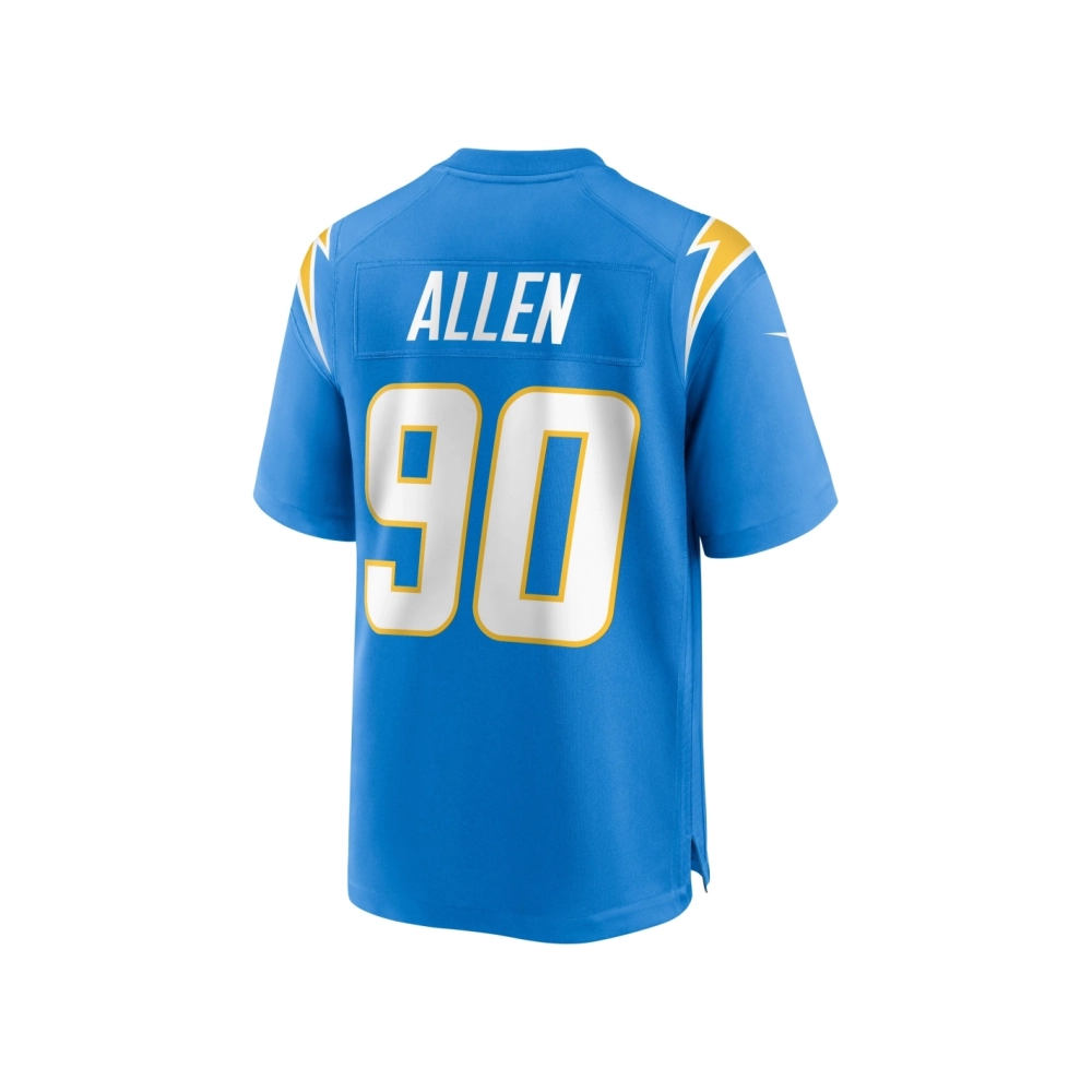 Mens Los Angeles Chargers Brevin Allen Powder Blue Team Game Jersey