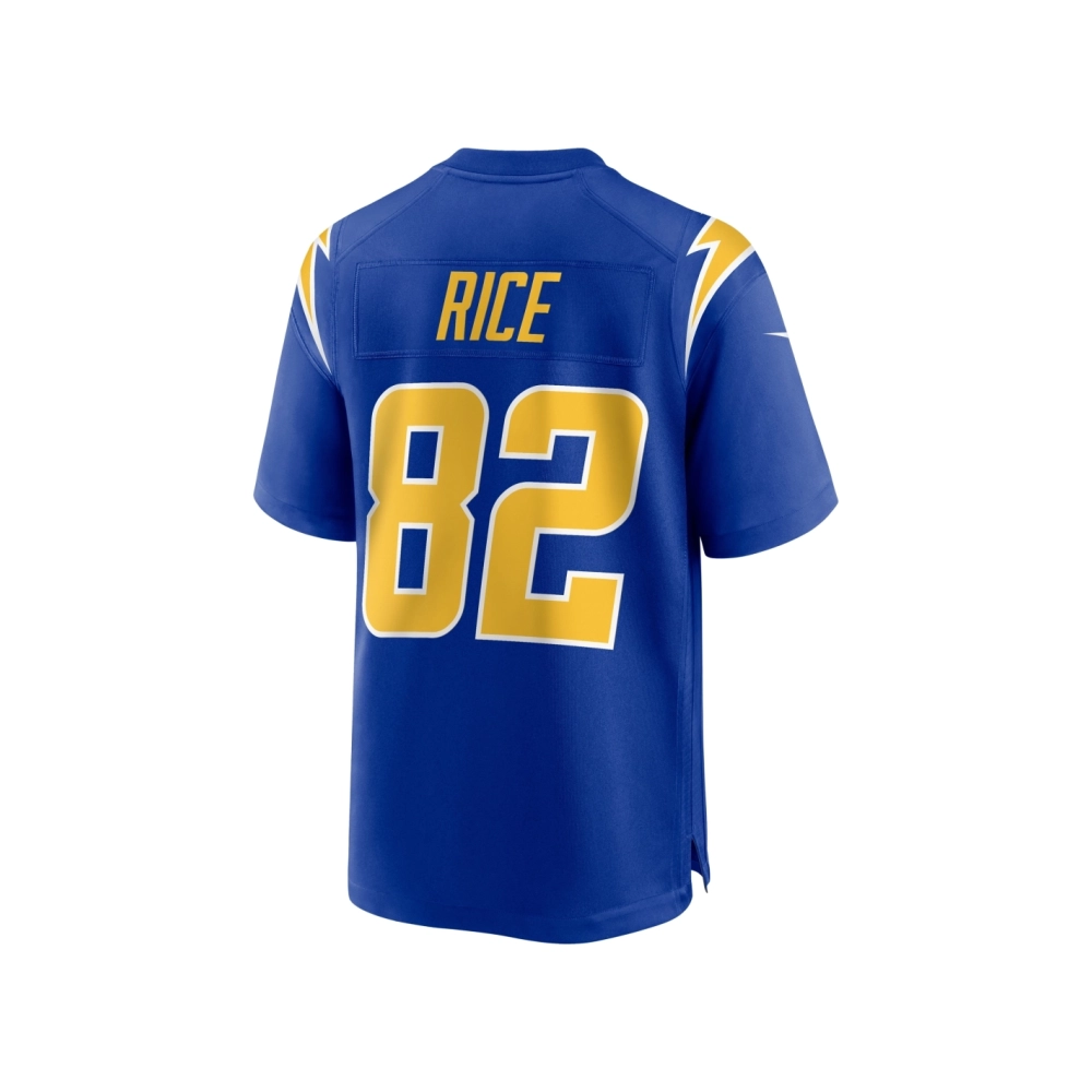 Mens Los Angeles Chargers Brenden Rice Royal 2024 NFL Draft 2nd Alternate Game Player Jersey