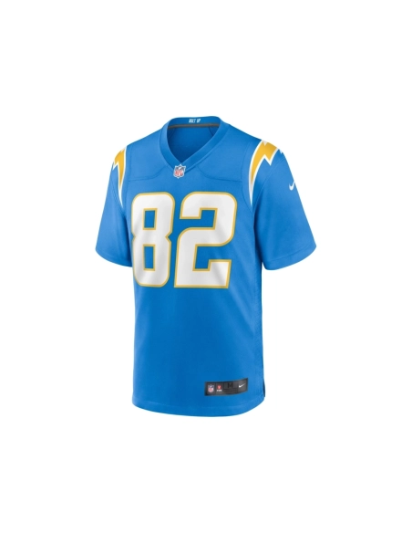 Mens Los Angeles Chargers Brenden Rice Powder Blue Team Game Jersey