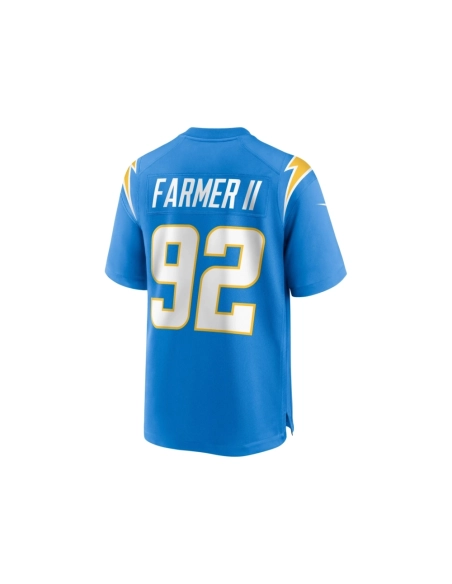 Mens Los Angeles Chargers Andrew Farmer Powder Blue Team Game Jersey