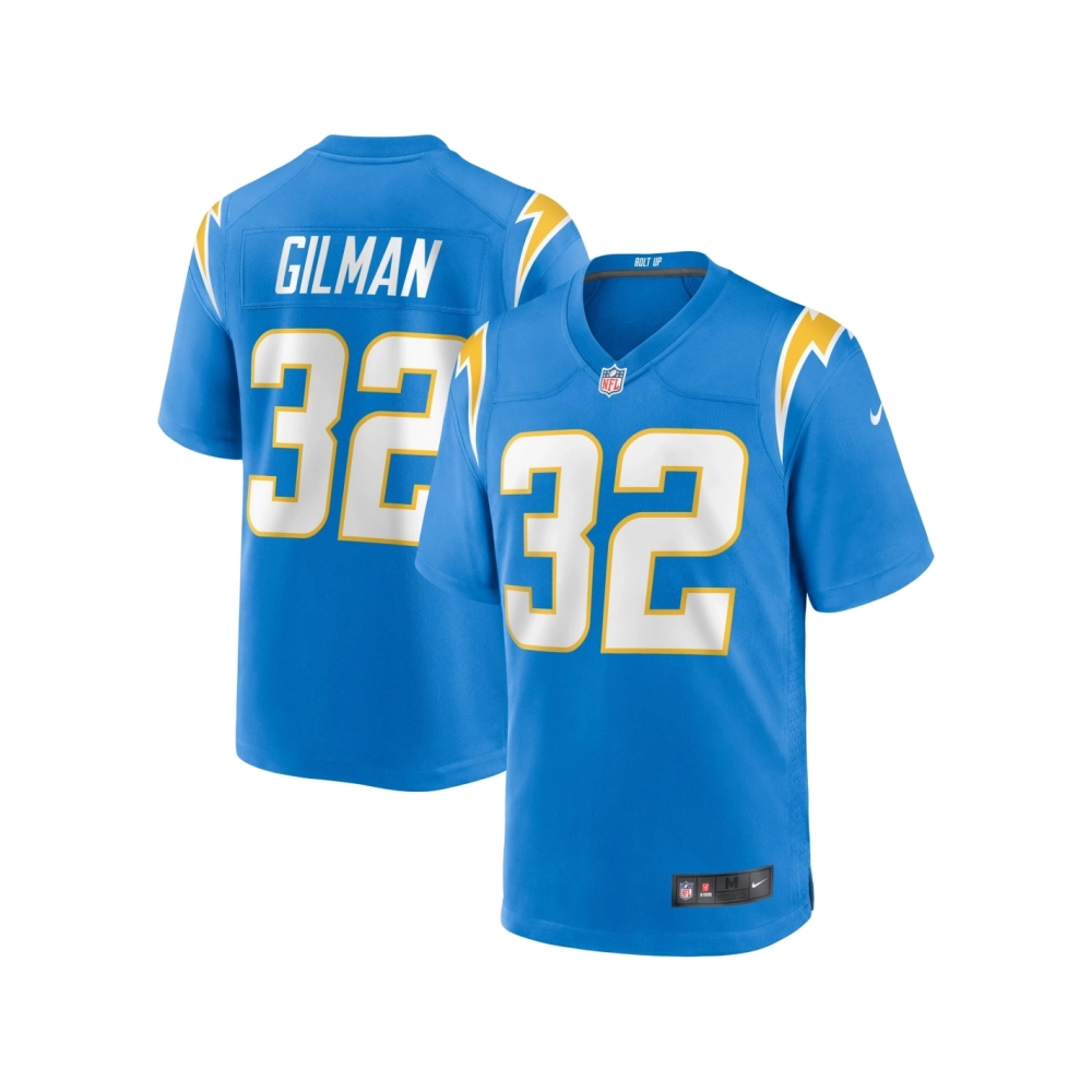 Mens Los Angeles Chargers Alohi Gilman Powder Blue Game Jersey